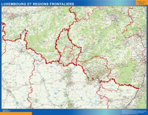 carte luxembourg regions frontaliers