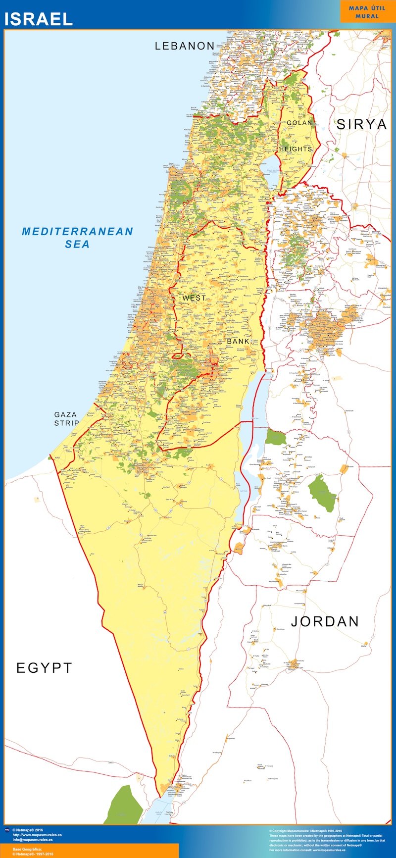 Carte Israel