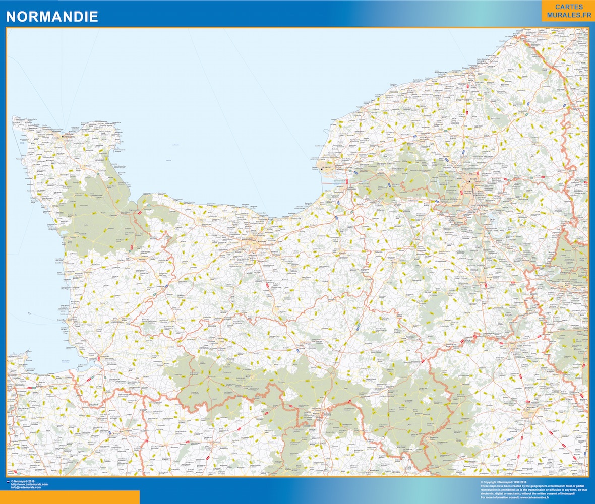 Carte Region Normandie