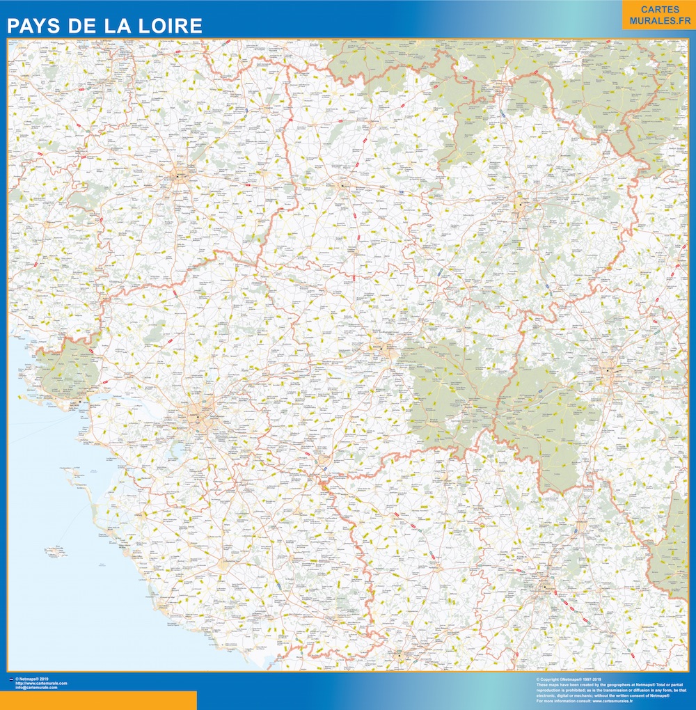 Carte Region Pays de la Loire