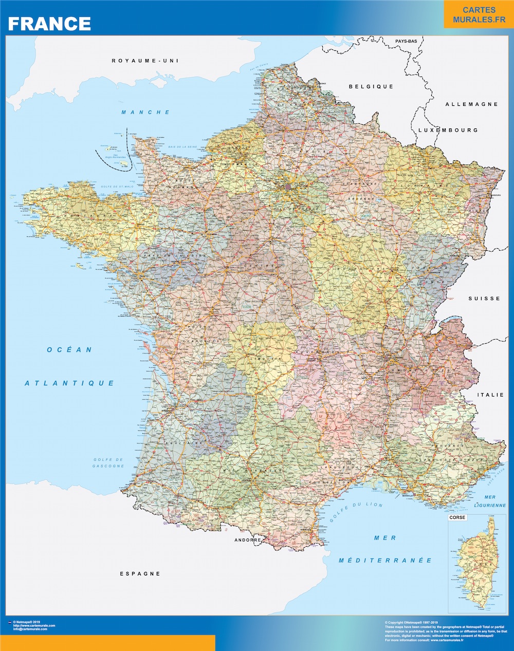 Carte France politique