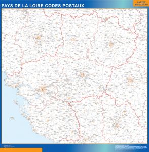 Region Pays de la Loire codes postaux